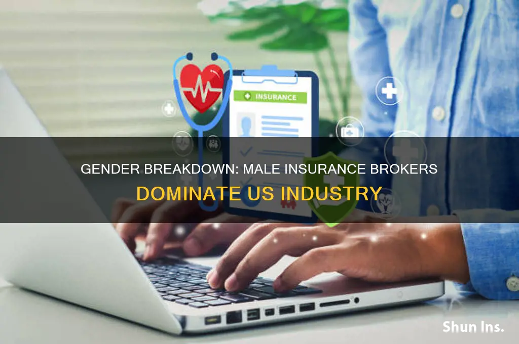 how many insurance brokers are men in the us