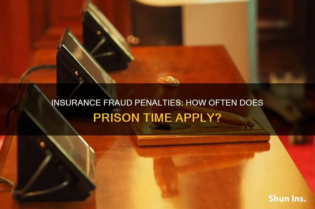 how many insurance fraud cases serve a prison senrence