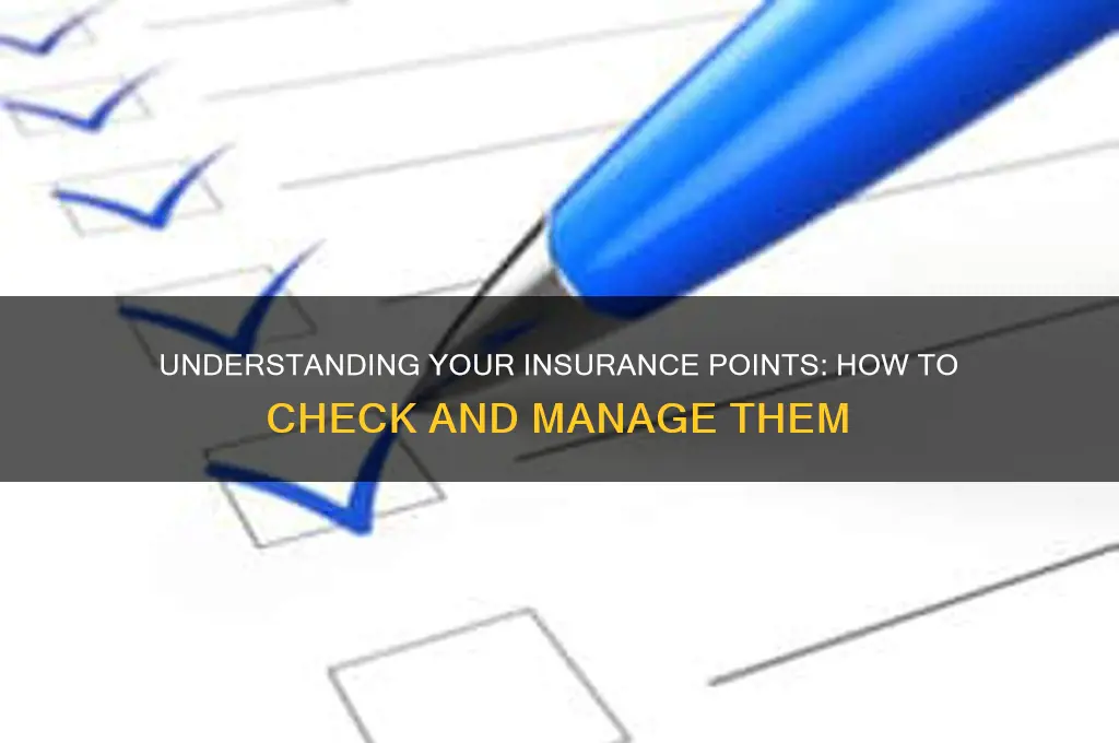 how many insurance points do i have