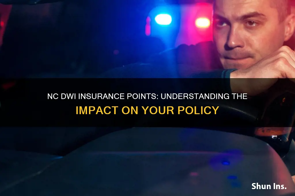 how many insurance points for a dwi in nc