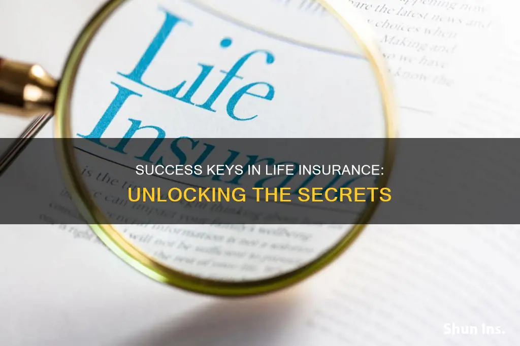 how many keys to success are there in life insurance