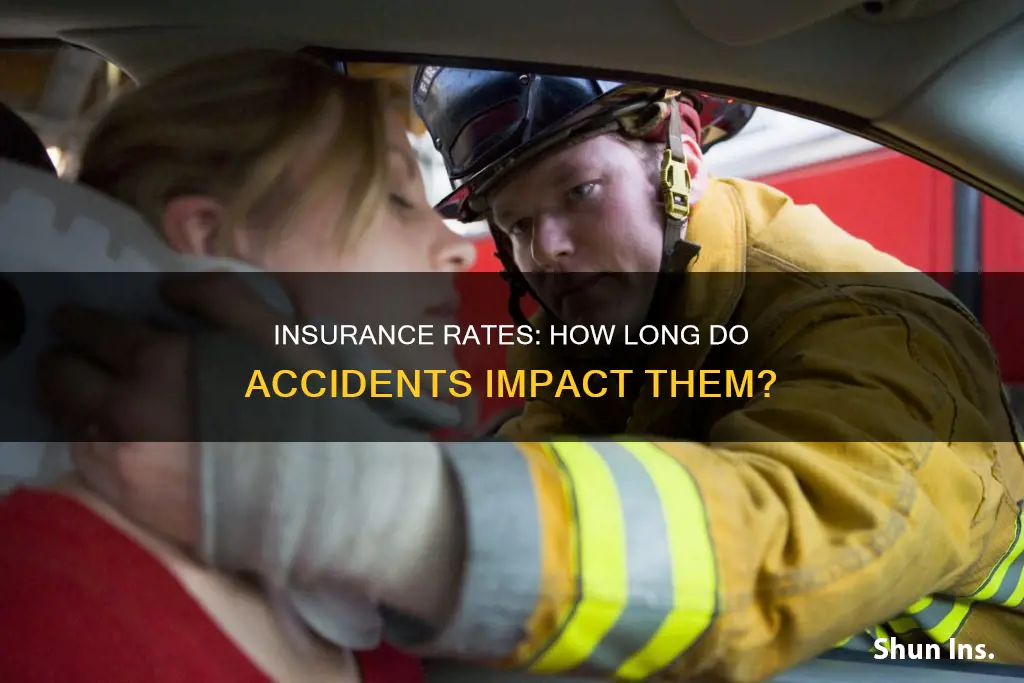 how many months for accident to not impact insurance