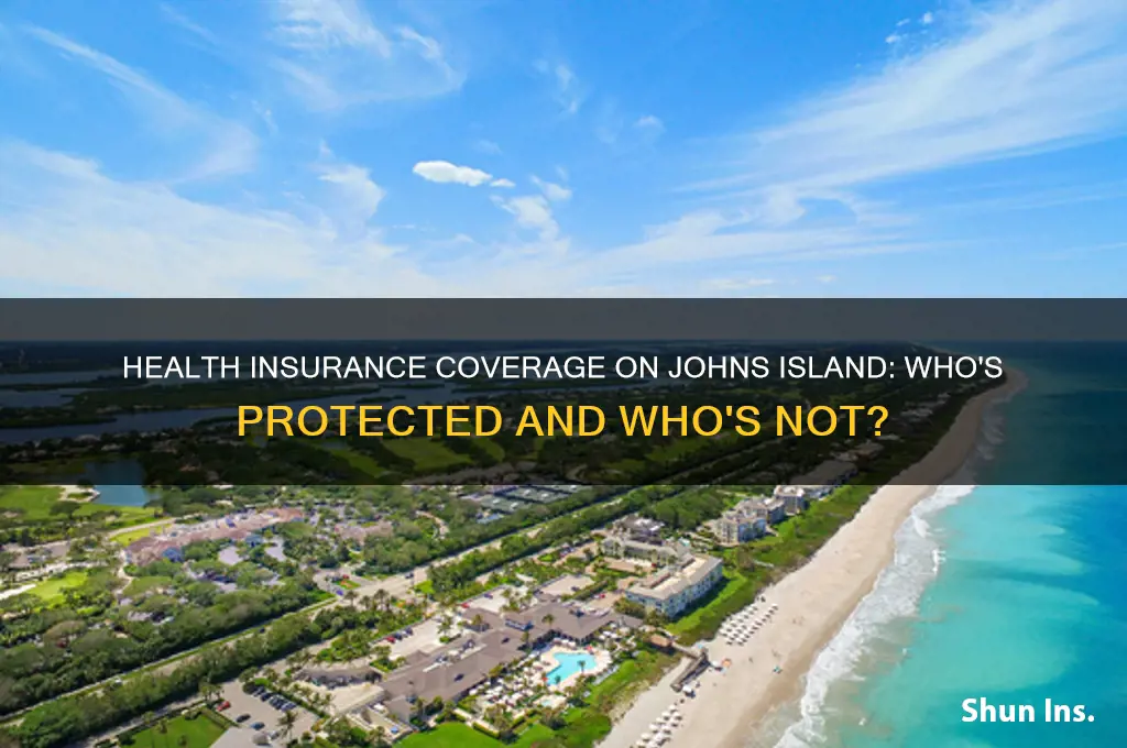 how many on johsn island have health insurance