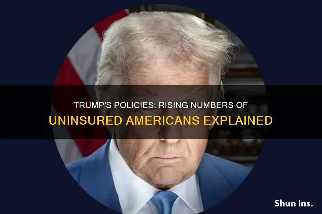 how many people are losing health insurance under trump