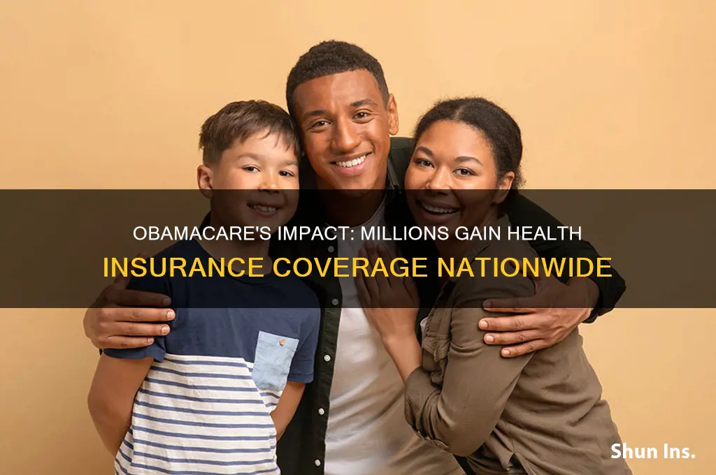 how many people gained health insurance because of obamacare