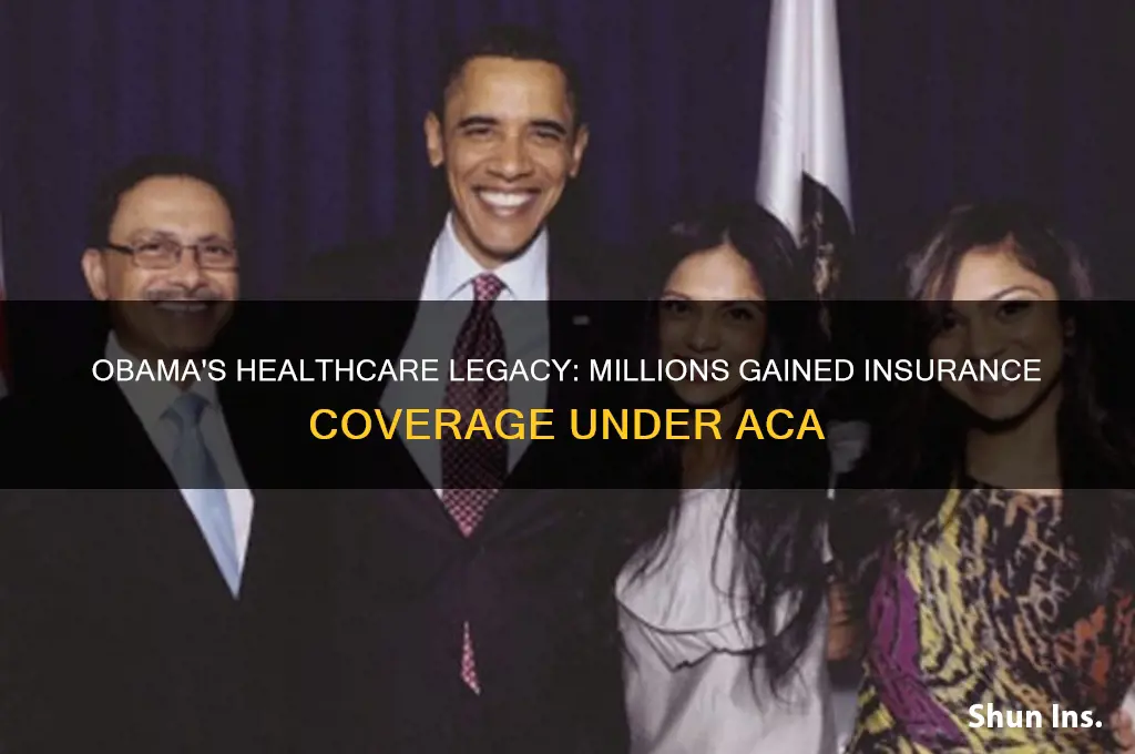 how many people got health insurance under obama