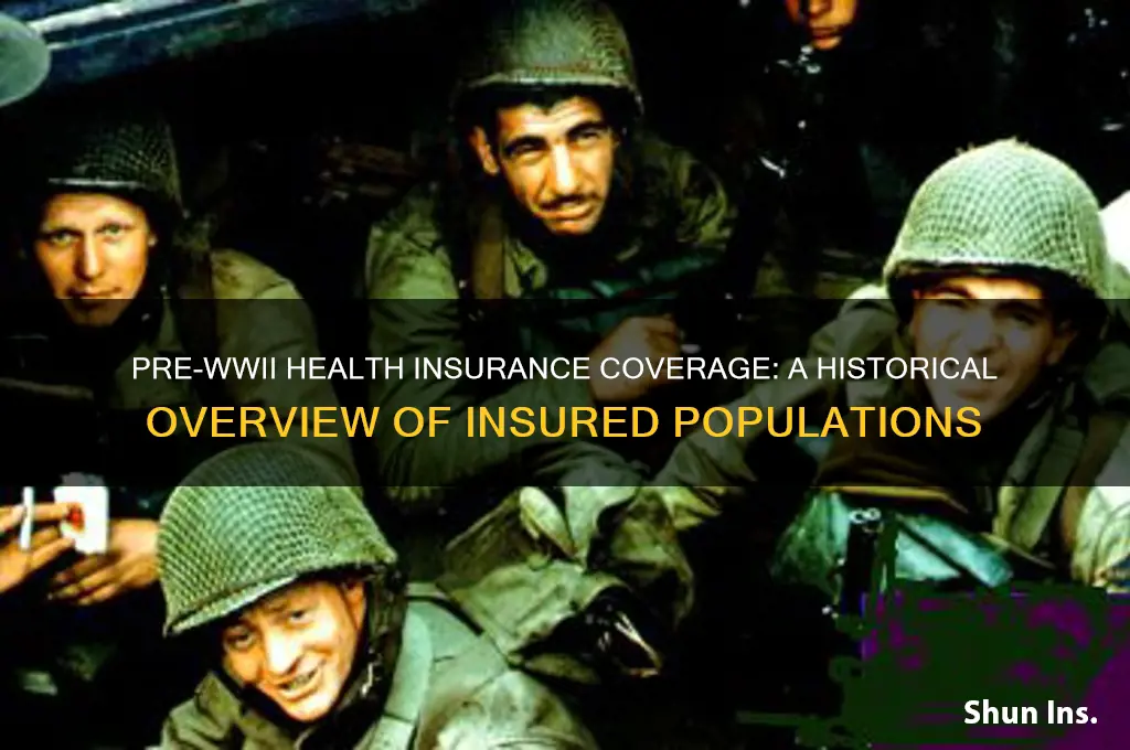 how many people had health insurance before ww2