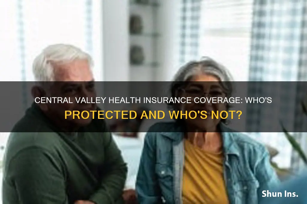 how many people have health insurance in the central valley