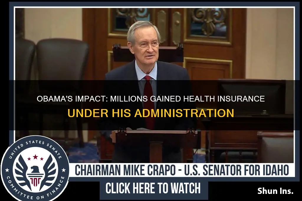 how many people id obama add to the health insurance