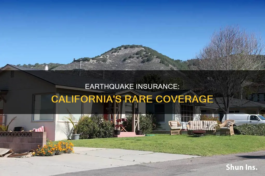 how many people in califoria have earthquake insureance