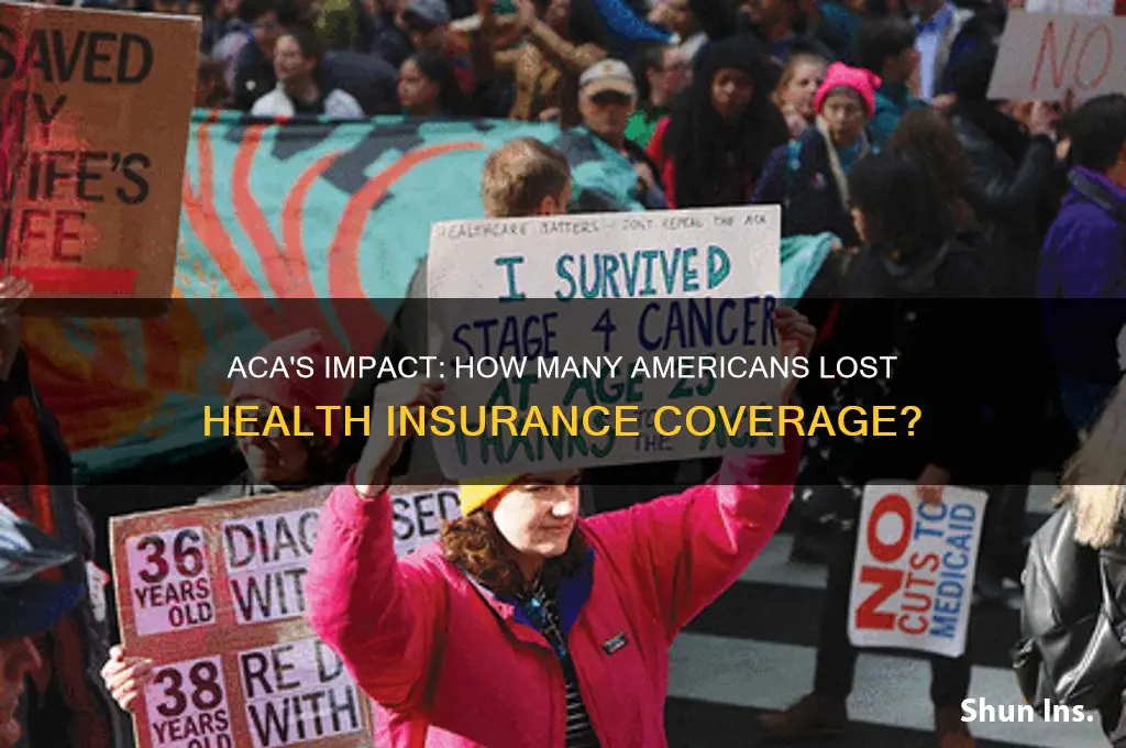 how many people lost health insurance due to aca