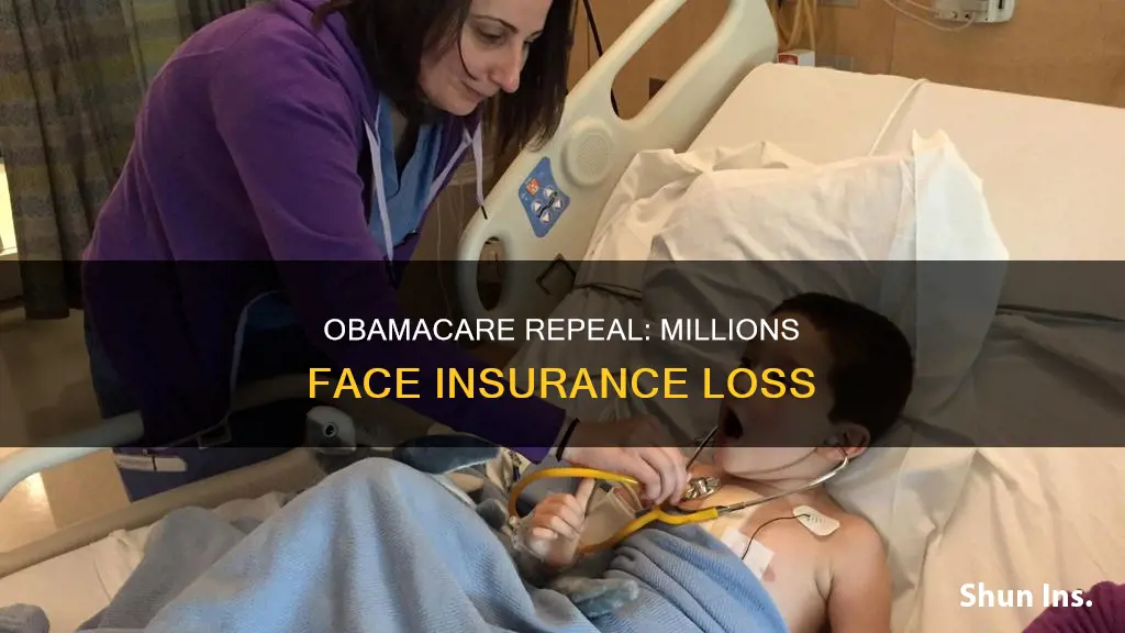 how many people would lose insurance nis obamacare is repealed