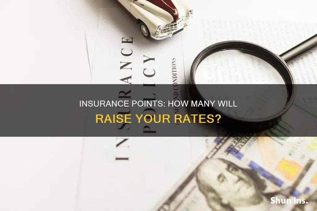 how many point your insuran go up