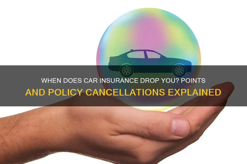 how many points before insurance drops you