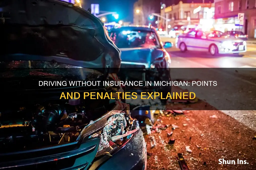 how many points for no insurance in michigan