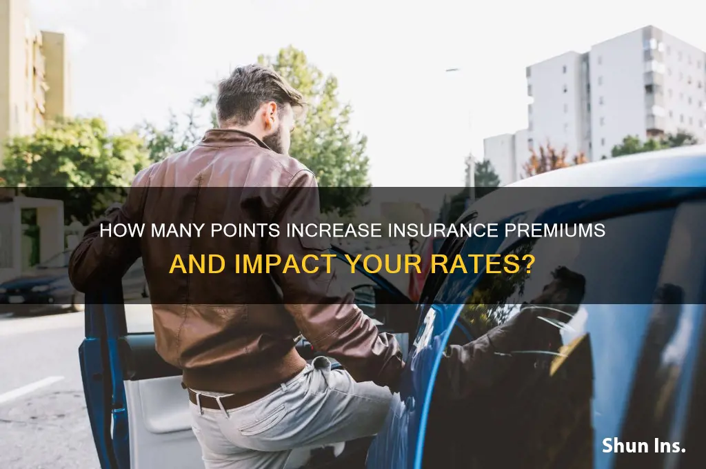 how many points increase insurance