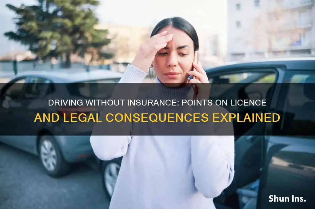 how many points on licence for no insurance