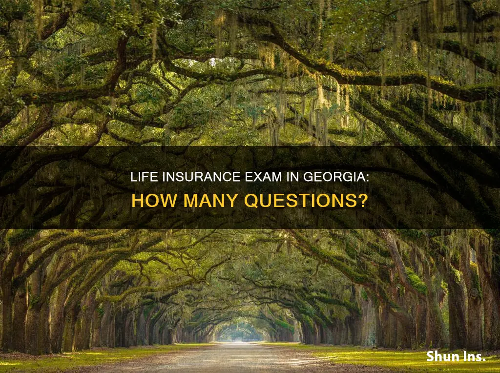 how many questions are on the georgia life insurance exam