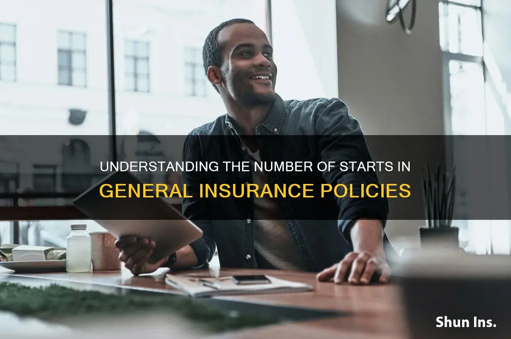 how many starts on the general insurance
