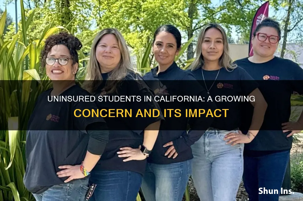 how many students does not have insurance in california