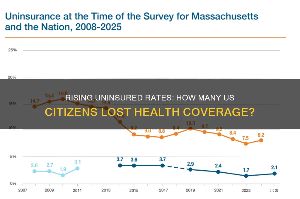 how many us citizens have lost health insurance