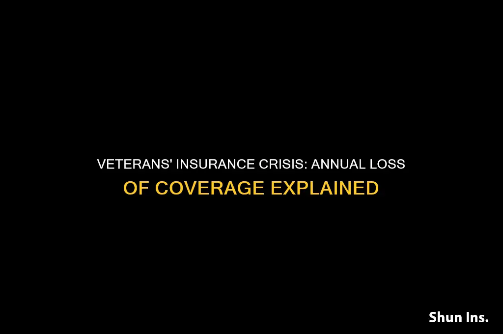 how many veterans lose insurance every year