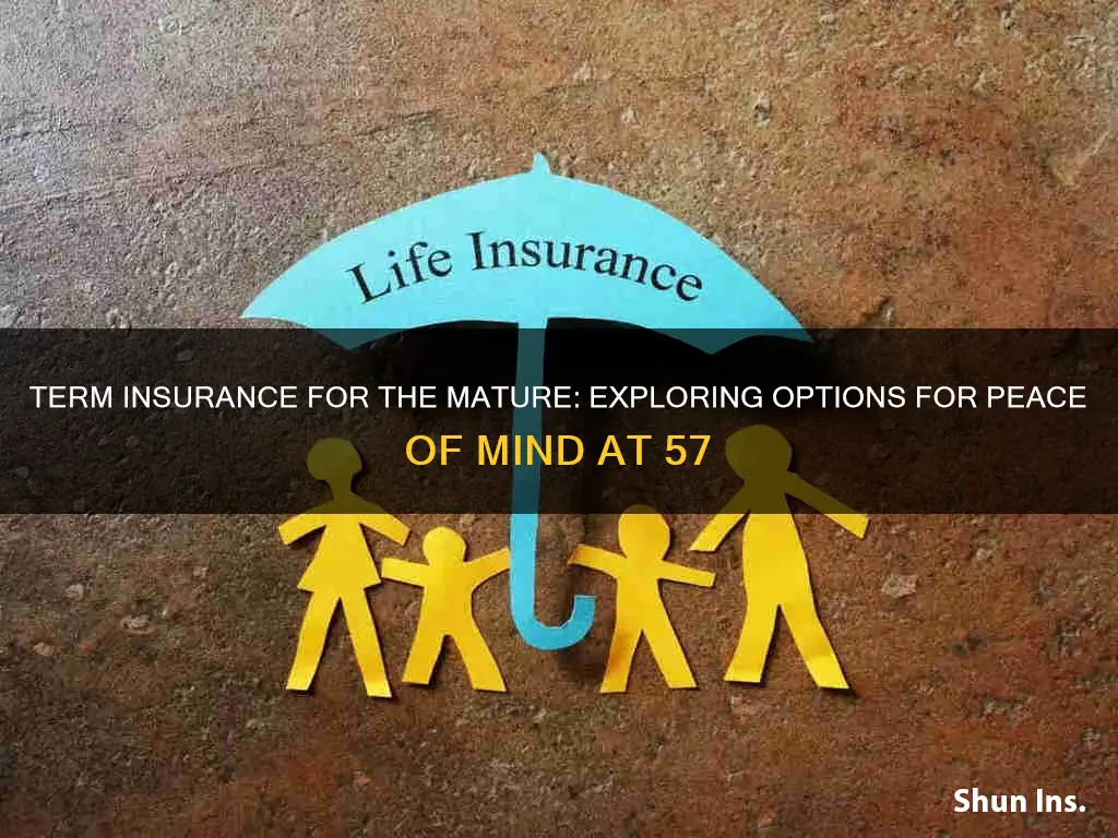 how many years term insurance for 57 year old