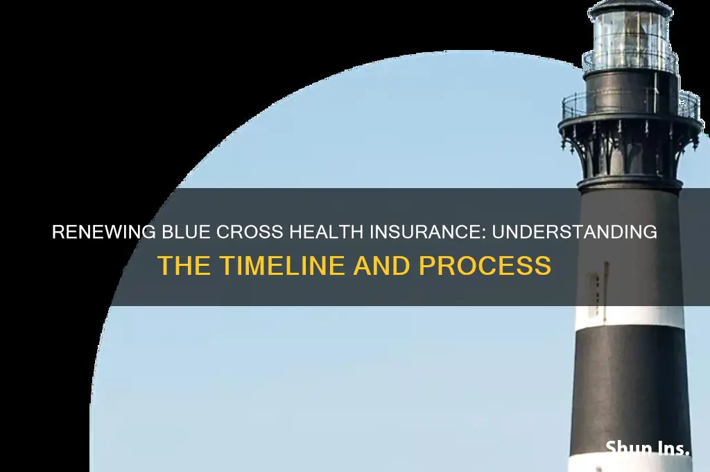 how many years to renew health insurance blue cross