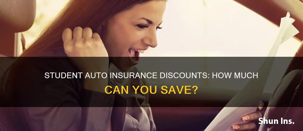 how muc is an auto insurance student discount