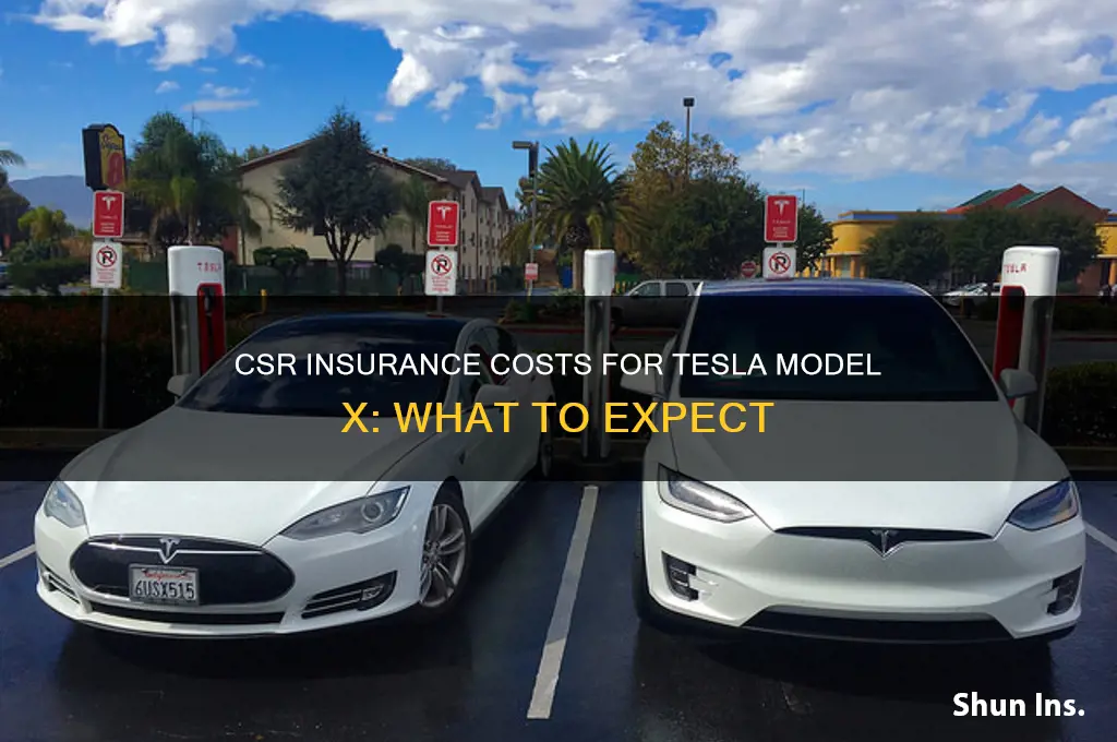 how muc is csr insurance for a tesla model x