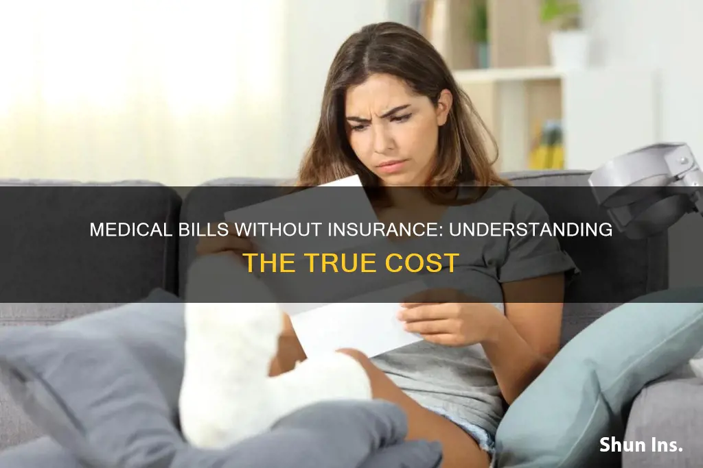 how much are medical bills without insurance