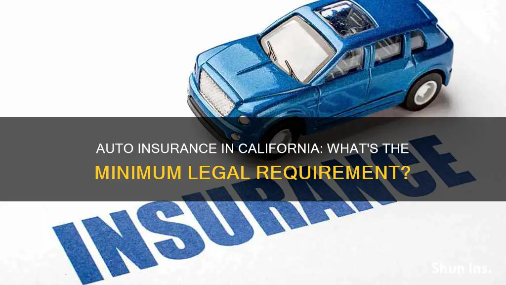 how much auto insurance am I required in California