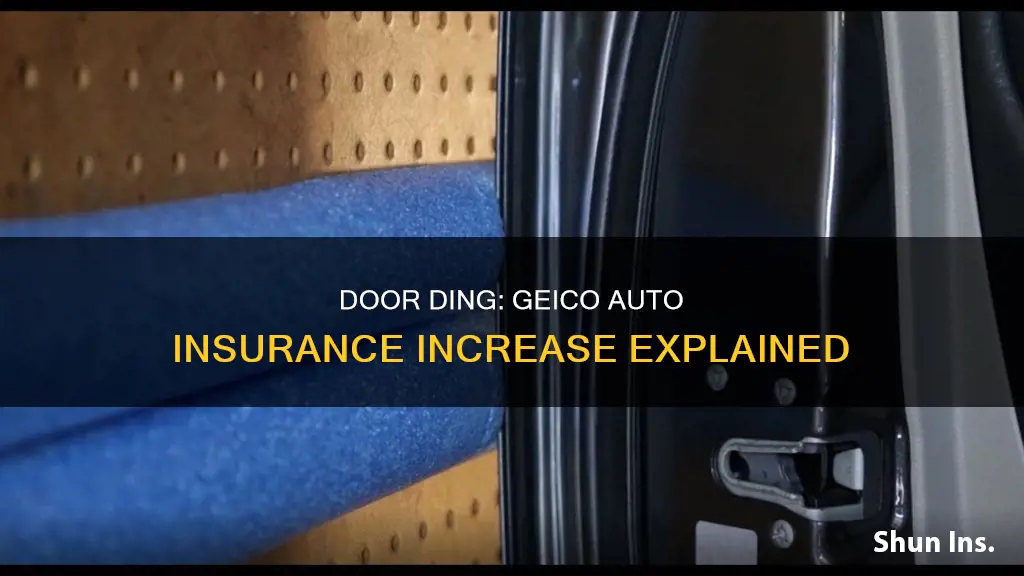 how much auto insurance increase from door ding geico