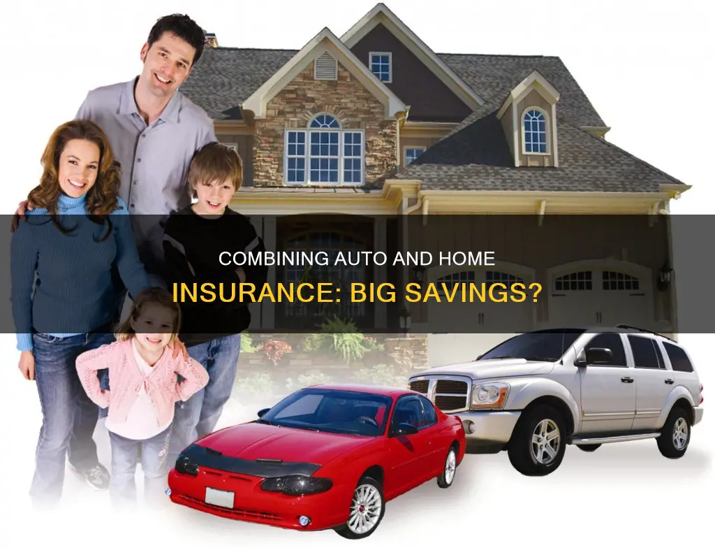 how much combining auto and house insurance save yoi