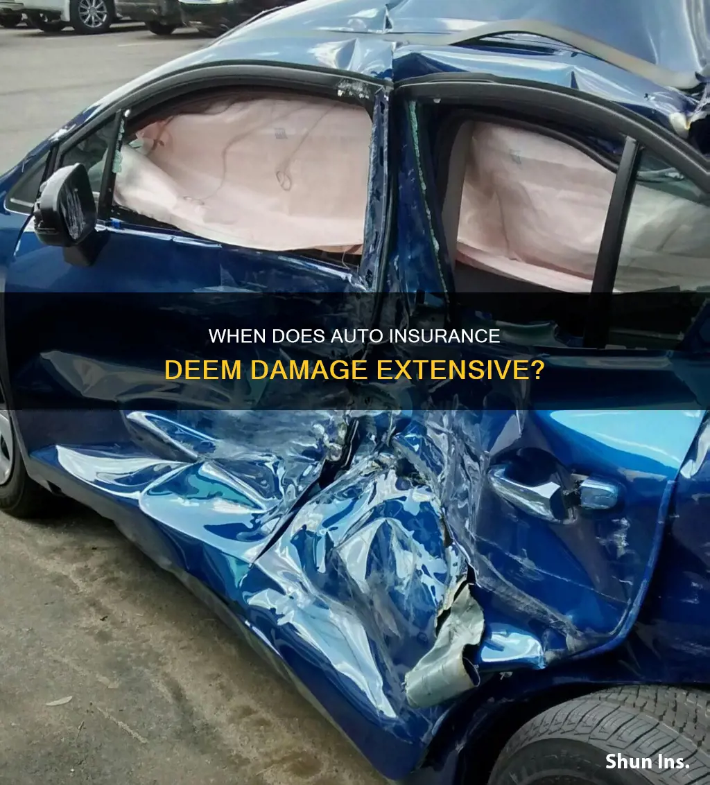 how much damage does an auto insurance company consider alot