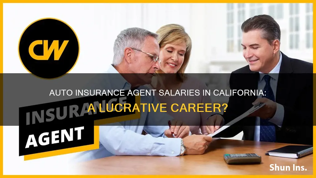 how much do auto insurance agents make in California