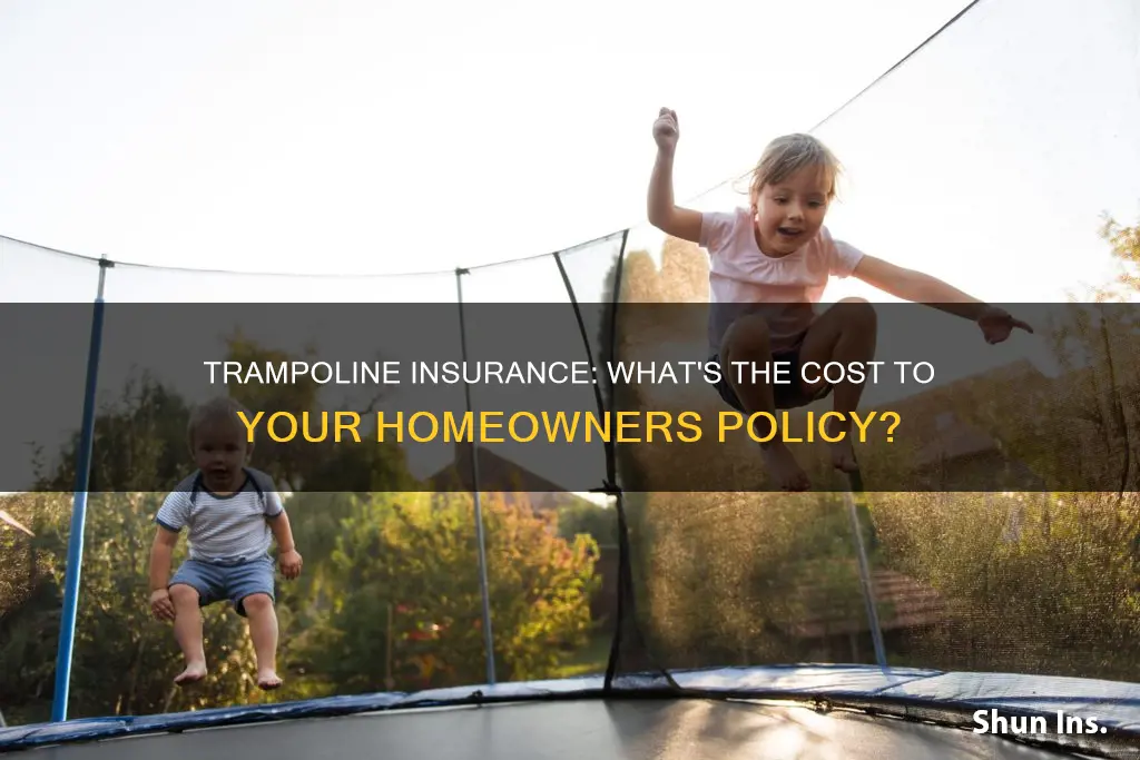 how much does a trampoline add to progressive homeowners insurance