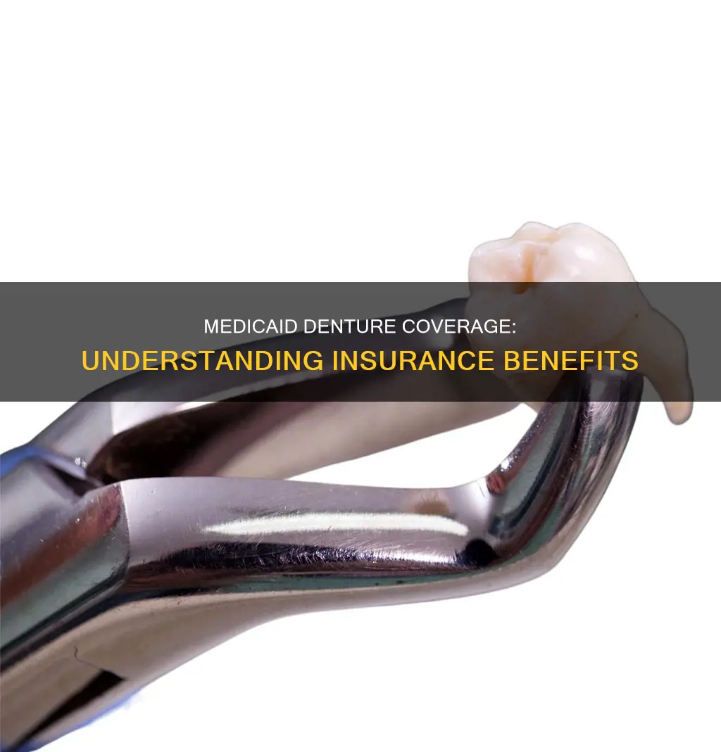 how much does medicaid cover for dentures insurance