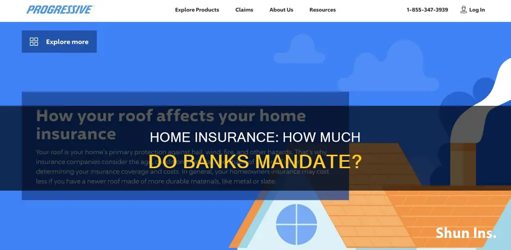 how much homeowners insurance do banks require
