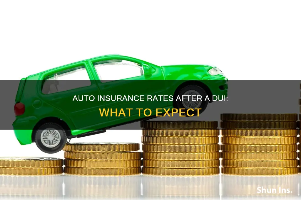 how much is auto insurance after a dui