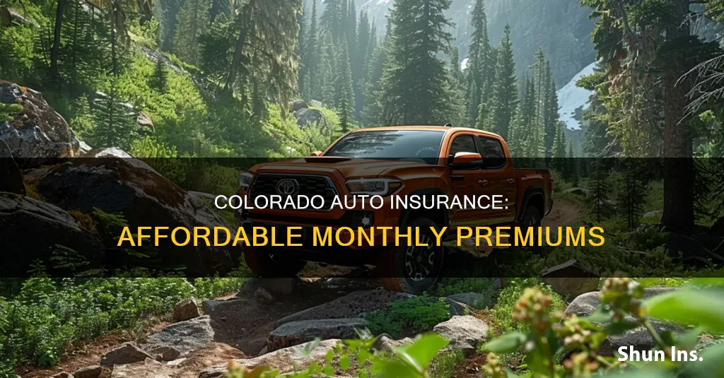 how much is auto insurance colorado per month