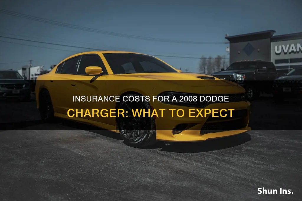 how much is auto insurance for a 2008 dodge charger