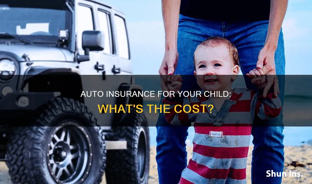 how much is auto insurance for child