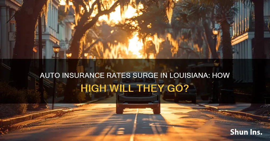 how much is auto insurance going up in louisiana