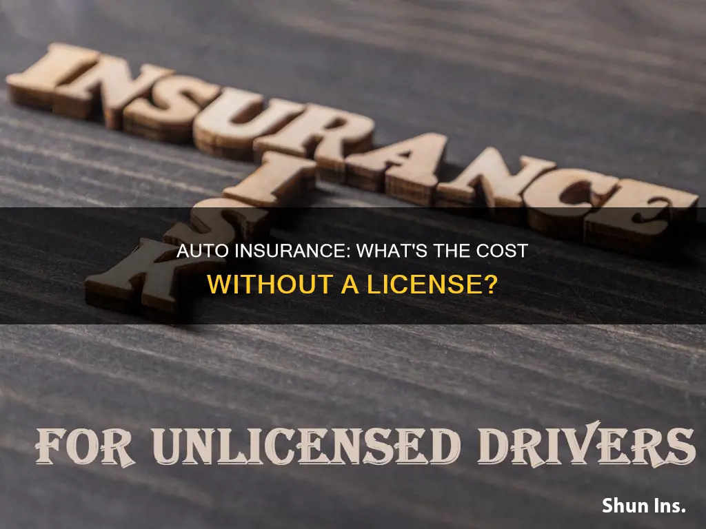 how much is auto insurance without a license