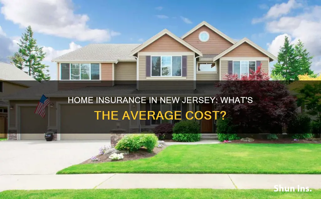how much is avg homeowners insurance in new jersey