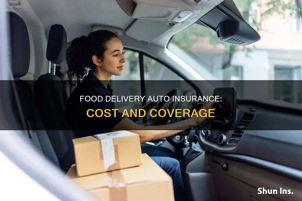 how much is commercial auto insurance for food delivery