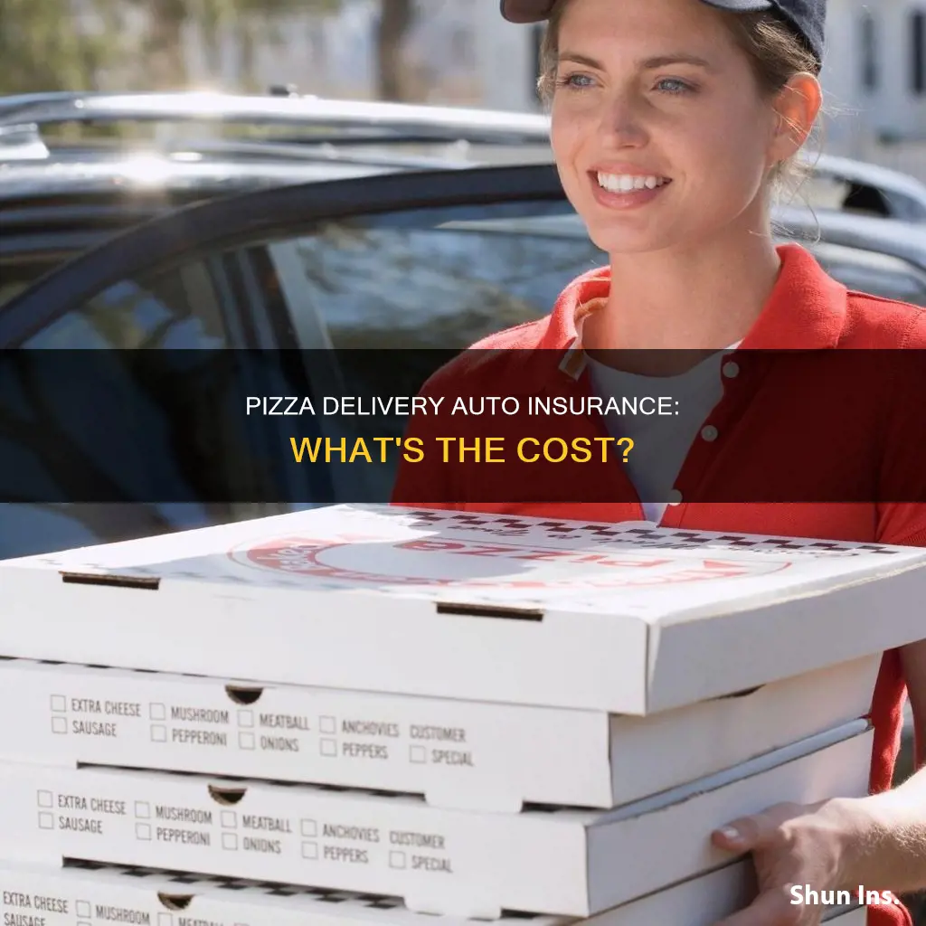 how much is commercial auto insurance for pizza delivery