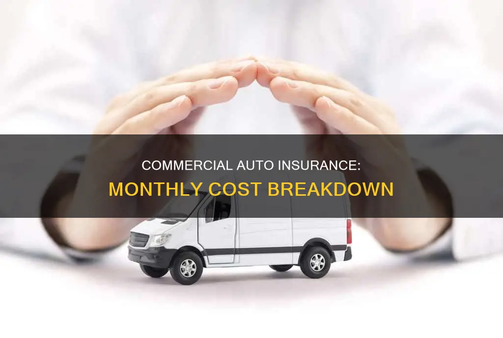 how much is commercial auto insurance per month