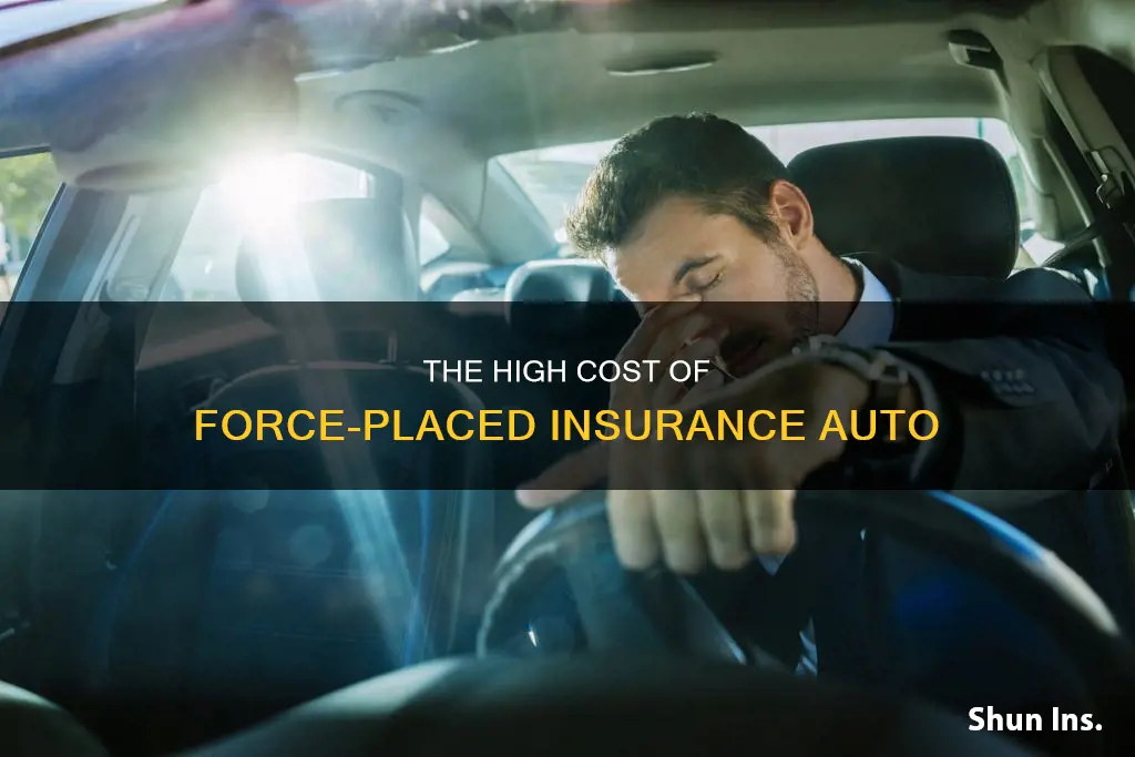 how much is force-placed insurance auto